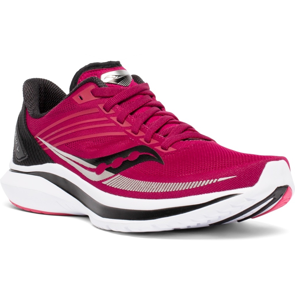 SAUCONY Kinvara 12 Women's Size 9 Running Shoes Cherry/Silver/Black S10619-55 - Picture 5 of 6